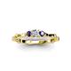 3 - Twyla Diamond and Iolite Three Stone Ring 