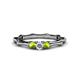 1 - Twyla Diamond and Peridot Three Stone Ring 