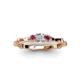 3 - Twyla Diamond and Rhodolite Garnet Three Stone Ring 