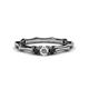 1 - Twyla Black and White Diamond Three Stone Ring 