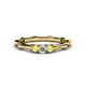 1 - Twyla Diamond and Yellow Sapphire Three Stone Ring 