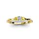 3 - Twyla Diamond and Yellow Sapphire Three Stone Ring 