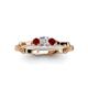 3 - Twyla Diamond and Ruby Three Stone Ring 