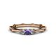 1 - Twyla Diamond and Iolite Three Stone Ring 