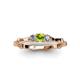 3 - Twyla Diamond and Peridot Three Stone Ring 