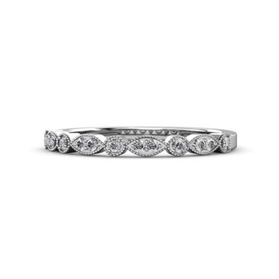 Raine ctw Round Lab Grown Diamond Marquise and Dot Wedding Band