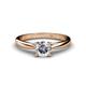 1 - Celine 1.00 ct IGI Certified Lab Grown Diamond Round (6.50 mm) Solitaire Engagement Ring 