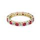 2 - Joyce 3.40 mm Ruby and Lab Grown Diamond Eternity Band 