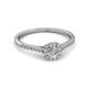 4 - Selena Prima Diamond Halo Engagement Ring 