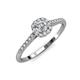 5 - Selena Prima Diamond Halo Engagement Ring 