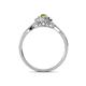 4 - Yesenia Prima Peridot and Diamond Halo Engagement Ring 