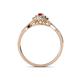 4 - Yesenia Prima Ruby and Diamond Halo Engagement Ring 