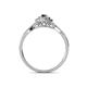 4 - Yesenia Prima Black and White Diamond Halo Engagement Ring 