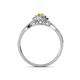 4 - Yesenia Prima Yellow and White Diamond Halo Engagement Ring 