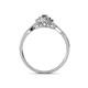 4 - Yesenia Prima Diamond and Lab Created Alexandrite Halo Engagement Ring 