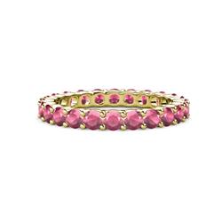 Joyce Rhodolite Garnet Eternity Band Rhodolite Garnet Common Prong Womens Eternity Ring Stackable ctw K Yellow Gold