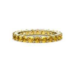 Joyce Citrine Eternity Band Citrine Common Prong Womens Eternity Ring Stackable ctw K Yellow Gold