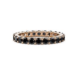 Joyce Black Diamond Eternity Band Black Diamond Common Prong Womens Eternity Ring Stackable ctw K Rose Gold