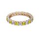 2 - Joyce 3.40 mm Yellow and White Diamond Eternity Band 