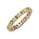 3 - Joyce 3.40 mm Yellow and White Diamond Eternity Band 