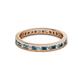 2 - Celina 2.00 mm Round Blue Diamond and White Lab Grown Diamond Eternity Band 