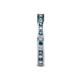 5 - Celina 2.00 mm Round London Blue Topaz and Lab Grown Diamond Eternity Band 