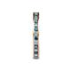 5 - Celina 2.00 mm Round London Blue Topaz and Lab Grown Diamond Eternity Band 