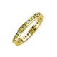 3 - Celina 2.00 mm Round Yellow Diamond and White Lab Grown Diamond Eternity Band 