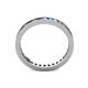 4 - Celina 2.00 mm Round Blue Diamond and White Lab Grown Diamond Eternity Band 