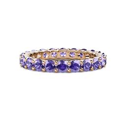 Joyce Iolite Eternity Band Iolite Common Prong Womens Eternity Ring Stackable ctw K Rose Gold