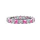 1 - Joyce 4.00 mm Pink Sapphire and Diamond Eternity Band 