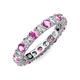 3 - Joyce 4.00 mm Pink Sapphire and Diamond Eternity Band 