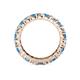 4 - Joyce 4.00 mm Blue Topaz and Diamond Eternity Band 