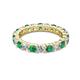 2 - Joyce 4.00 mm Emerald and Diamond Eternity Band 