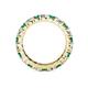 4 - Joyce 4.00 mm Emerald and Diamond Eternity Band 