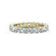 1 - Joyce 4.00 mm Aquamarine and Lab Grown Diamond Eternity Band 