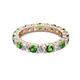 2 - Joyce 4.00 mm Green Garnet and Lab Grown Diamond Eternity Band 