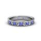 1 - Livia 2.70 mm Tanzanite and Lab Grown Diamond Eternity Band 