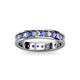 2 - Livia 2.70 mm Tanzanite and Lab Grown Diamond Eternity Band 