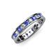 3 - Livia 2.70 mm Tanzanite and Lab Grown Diamond Eternity Band 