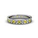 1 - Livia 2.70 mm Yellow and White Lab Grown Diamond Eternity Band 