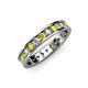 3 - Livia 2.70 mm Yellow and White Lab Grown Diamond Eternity Band 