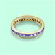 3 - Rebica 3.00 mm Princess Cut Tanzanite Eternity Band 