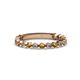 1 - Ashlyn 1.80 mm Citrine and Lab Grown Diamond 3/4 Eternity Band 