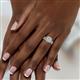 6 - Felice Prima Round Diamond Halo Bridal Set Ring 