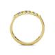 5 - Fiala 2.40 mm Yellow Sapphire and Lab Grown Diamond 7 Stone Wedding Band 