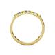 5 - Fiala 2.40 mm Yellow Diamond and White Lab Grown Diamond 7 Stone Wedding Band 