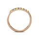 5 - Fiala 2.40 mm Yellow Sapphire and Lab Grown Diamond 7 Stone Wedding Band 