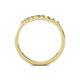 5 - Fiala 2.00 mm Yellow Sapphire and Diamond 7 Stone Wedding Band 