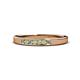 1 - Kathiryn 2.00 mm Peridot and Lab Grown Diamond 7 Stone Wedding Band 